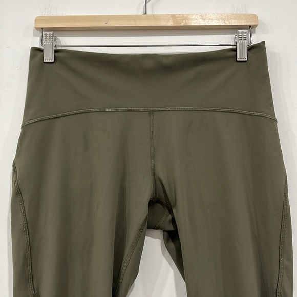 Lululemon Train Times 7/8 Pant 25”Dark Olive Size 10 - Picture 10 of 16
